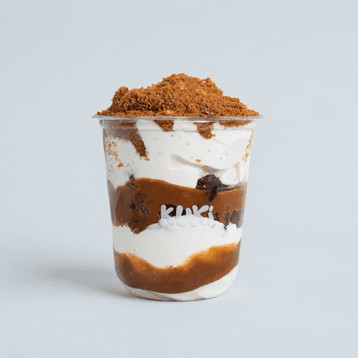 Brookie and cream dessert